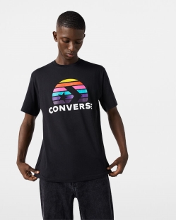 Camisetas Converse Planet Set Para Hombre - Negras | Spain-8563